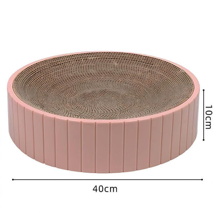 2In1 Cat Scratching Board Round Cat Scratcher Pad Lounge Bed Bowl Pet Sofa House - Replacement Pad