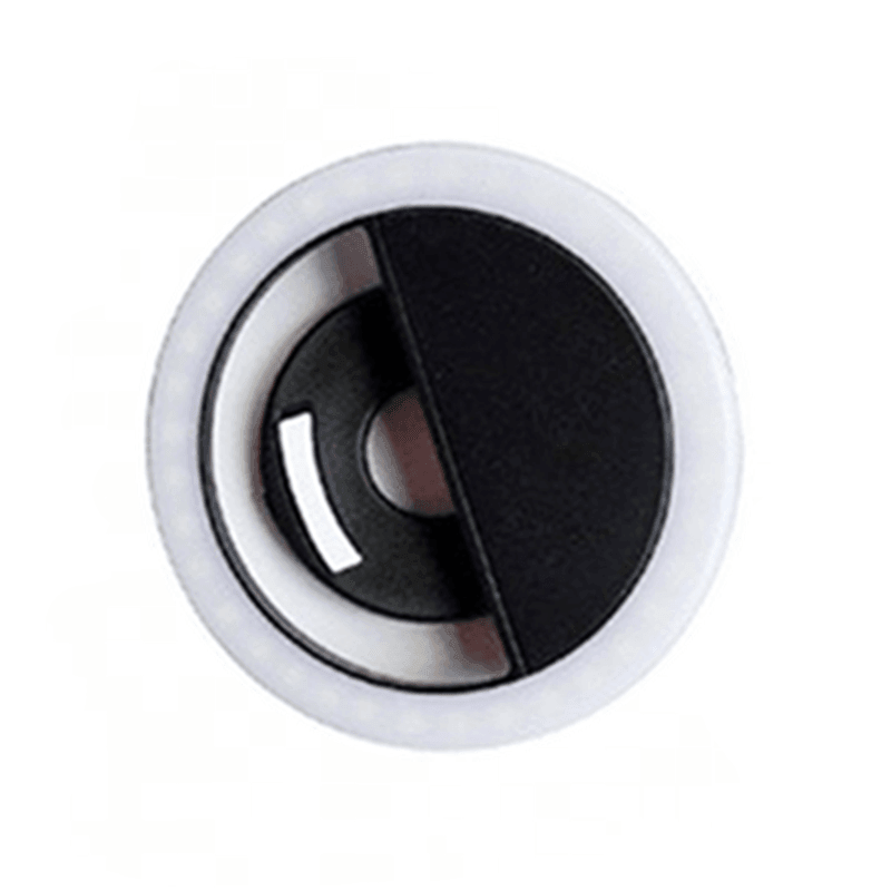 3 Modes Selfie Led Ring Fill Light Camera Rechargeable For Iphone Android Phone - White