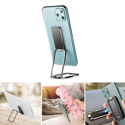 Universal Phone Ring Grip Holder Back Mount Stand for Smartphones and Tablets - Rose Red