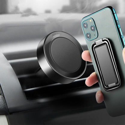 Universal Phone Ring Grip Holder Back Mount Stand for Smartphones and Tablets - Rose Red
