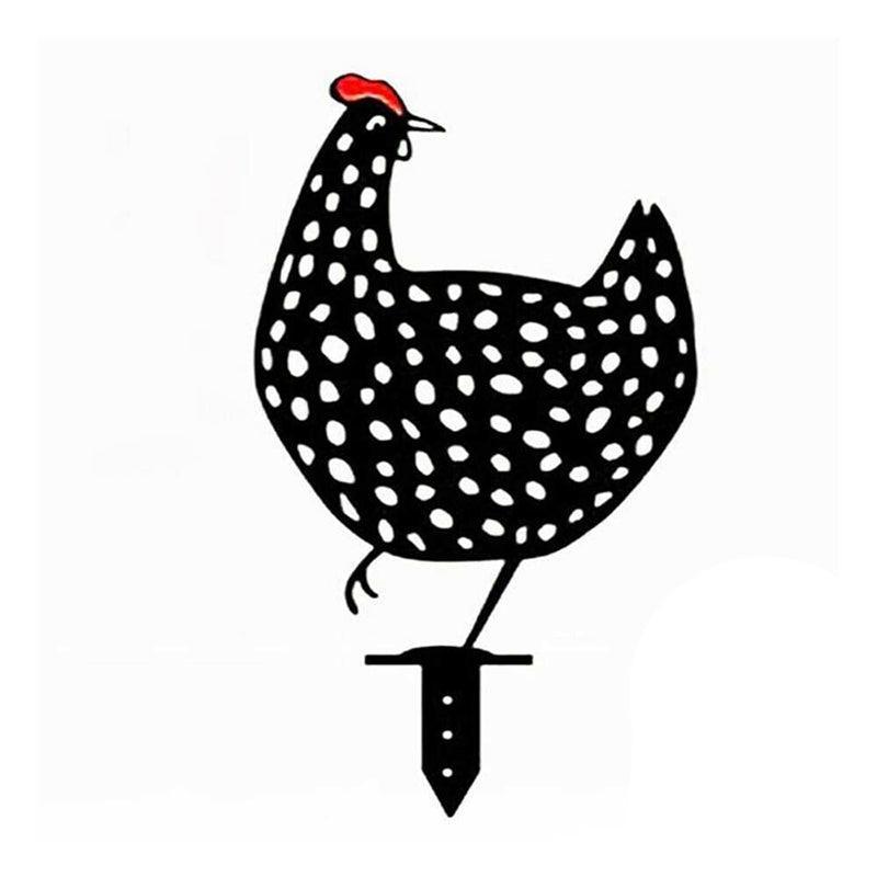 Garden Ornaments Chicken Yard Art Garden Backyard Lawn Decor Gift Easter Deco - B