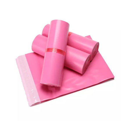 Poly Mailer Bags Mailing Satchel Plastic Courier Self Sealing Packing Rose Red - 25*35CM