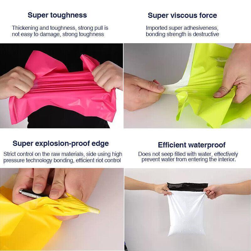 Poly Mailer Bags Mailing Satchel Plastic Courier Self Sealing Packing Rose Red - 32*45CM