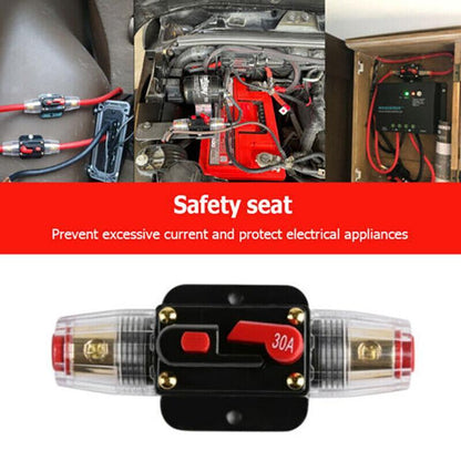 20-150Amp Circuit Breaker Dual Battery Ip67 Waterproof Fuse Manual Reset 12V 24V - 150AMP