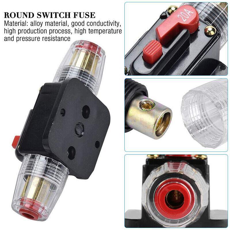 20-150Amp Circuit Breaker Dual Battery Ip67 Waterproof Fuse Manual Reset 12V 24V - 50AMP
