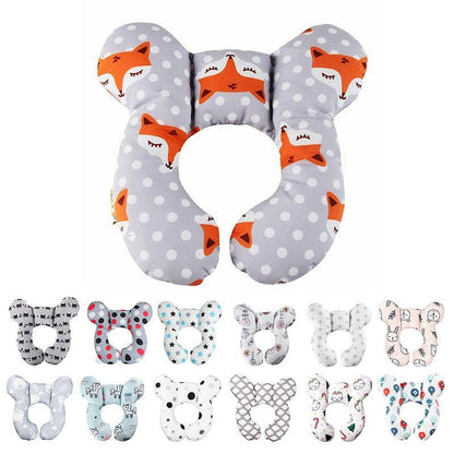 Baby Soft U-Shaped Auto Car Seat Stroller Head Neck Support Pillow Cushion Au - Fox