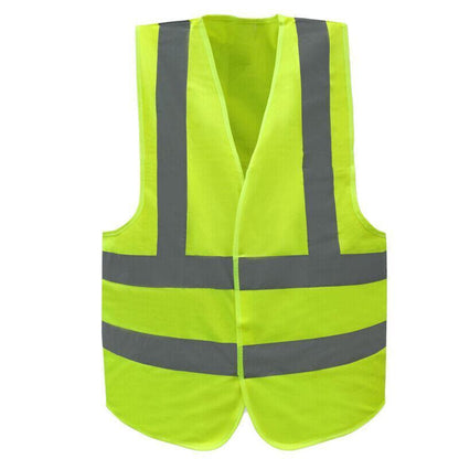 Yellow Reflective High Visibility Vest Workwear for Day and Night Use - 3XL