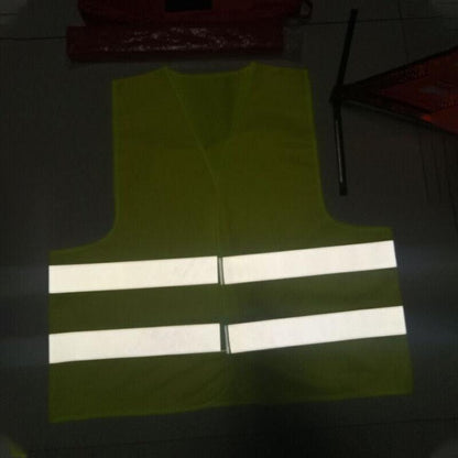 Yellow Reflective High Visibility Vest Workwear for Day and Night Use - XL