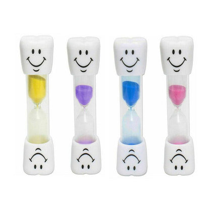 3-Minute Hourglass Sand Timer Smiley Face Clock for Brushing or Kitchen Use - Purple