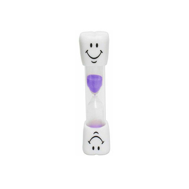 3-Minute Hourglass Sand Timer Smiley Face Clock for Brushing or Kitchen Use - Yellow