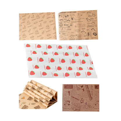 100pcs Sandwich Wrappers Oil Blotting Coated Paper Air Fryer Baking Parchment - Delicious Recipes
