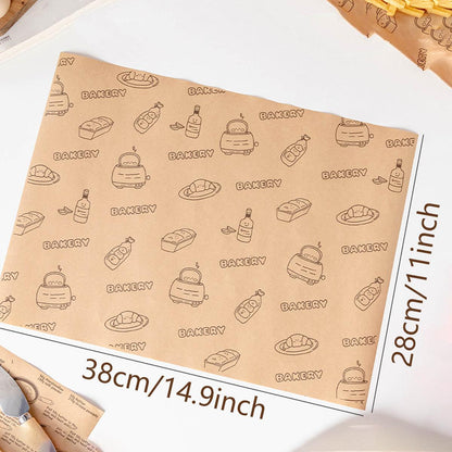 100pcs Sandwich Wrappers Oil Blotting Coated Paper Air Fryer Baking Parchment - Delicious Recipes