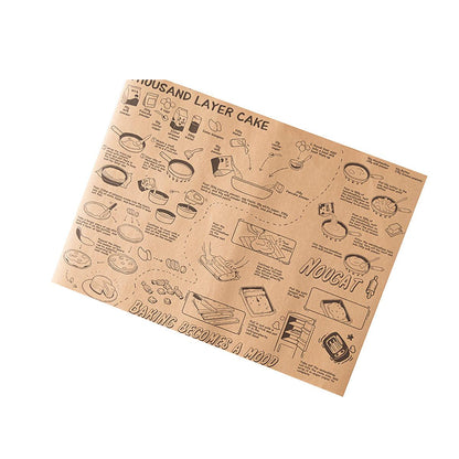100pcs Sandwich Wrappers Oil Blotting Coated Paper Air Fryer Baking Parchment - Delicious Recipes