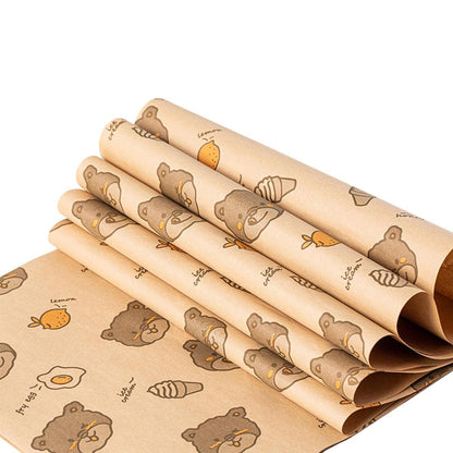 100pcs Sandwich Wrappers Oil Blotting Coated Paper Air Fryer Baking Parchment - Delicious Recipes
