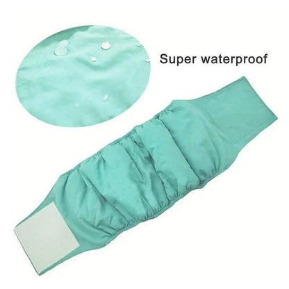 XS Male Dog Puppy Nappy Diaper Belly Wrap Band Sanitary Pants Underpants - Grey