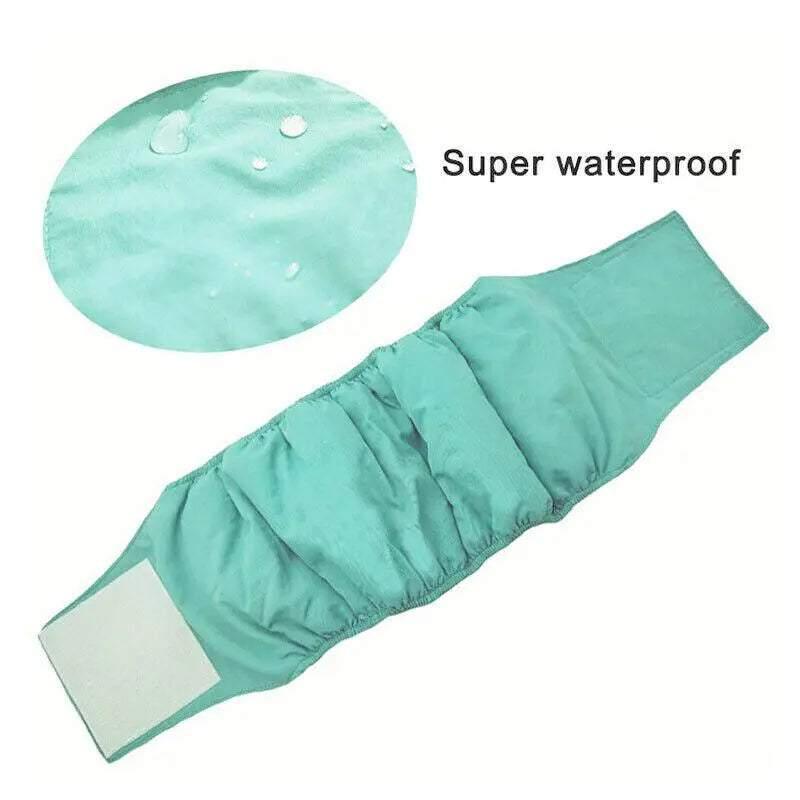 S Male Dog Puppy Nappy Diaper Belly Wrap Band Sanitary Pants Underpants - Grey