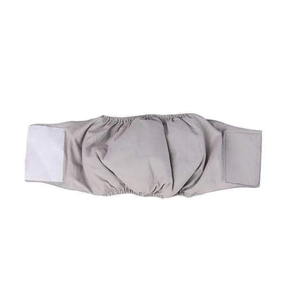 S Male Dog Puppy Nappy Diaper Belly Wrap Band Sanitary Pants Underpants - Grey