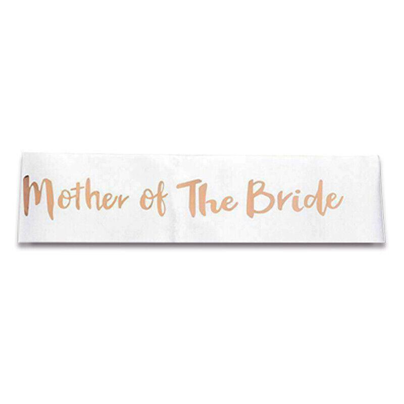 Bridal Party Sash Rose Gold Bride Bridesmaid Maid Honour Mother Hens Night Wear - Bride To Be