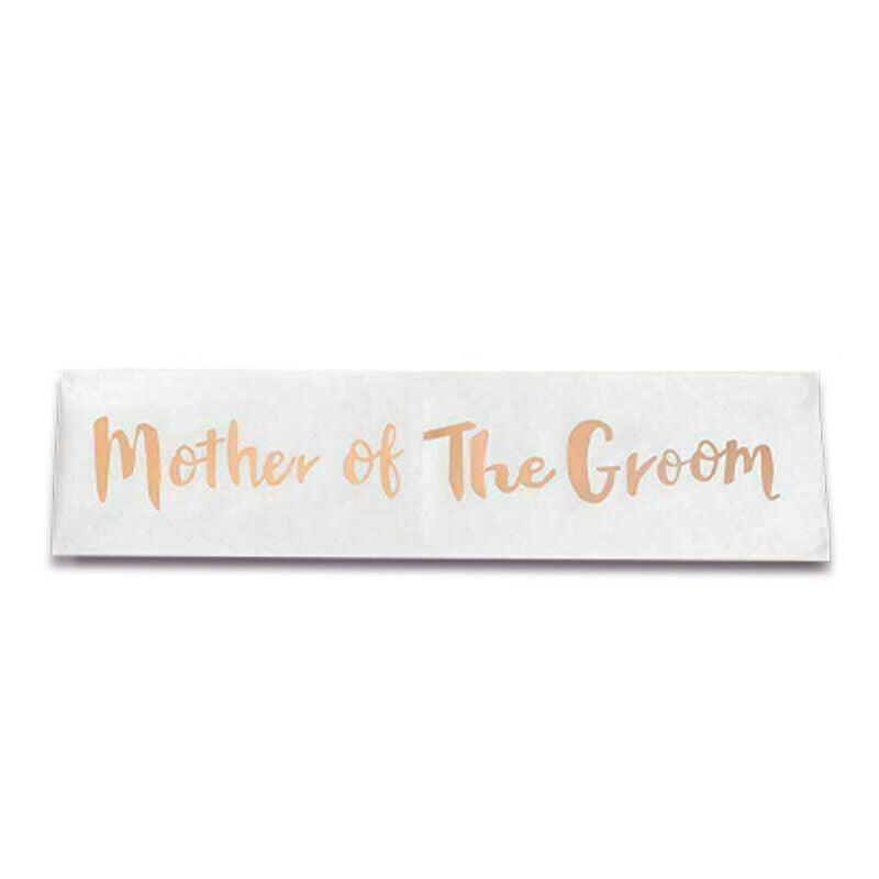 Bridal Party Sash Rose Gold Bride Bridesmaid Maid Honour Mother Hens Night Wear - Bride To Be