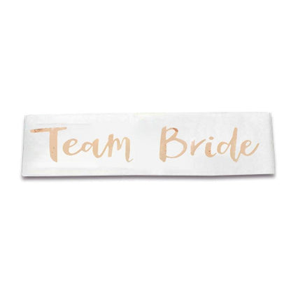 Bridal Party Sash Rose Gold Bride Bridesmaid Maid Honour Mother Hens Night Wear - Maid Of Honour