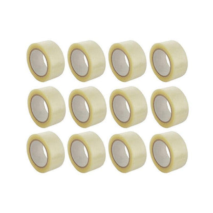 Clear Packing Tape 48mm x 100m for Carton Sealing 6 to 48 Rolls - 48 Rolls