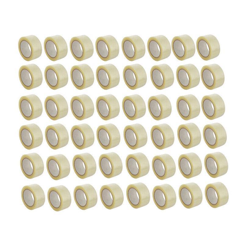 Clear Packing Tape 48mm x 100m for Carton Sealing 6 to 48 Rolls - 6 Rolls