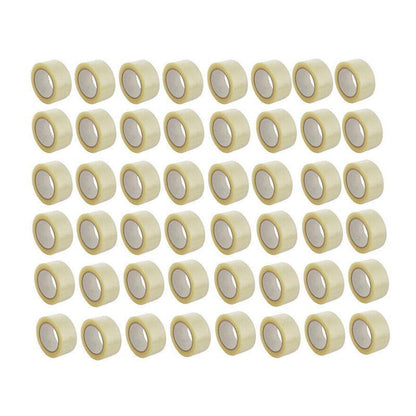 Clear Packing Tape 48mm x 100m for Carton Sealing 6 to 48 Rolls - 6 Rolls
