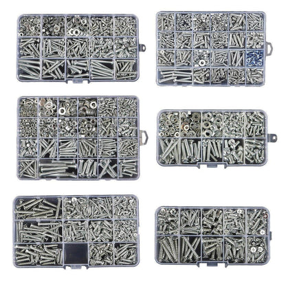 Household Self-tapping Screw Nut Gasket Box Set Multi-purpose Screw Assortment - B