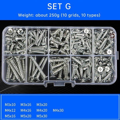 Household Self-tapping Screw Nut Gasket Box Set Multi-purpose Screw Assortment - B