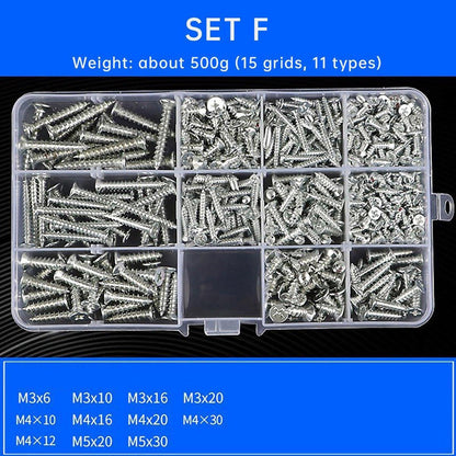 Household Self-tapping Screw Nut Gasket Box Set Multi-purpose Screw Assortment - G