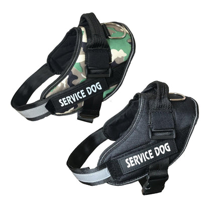 Adjustable Dog Vest Harness for Small Medium Dogs Comfortable No Pull Design - Camouflage-L