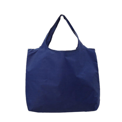 Large Multi Colour Waterproof Shopping Bag Foldable Portable Reusable Bag - Black