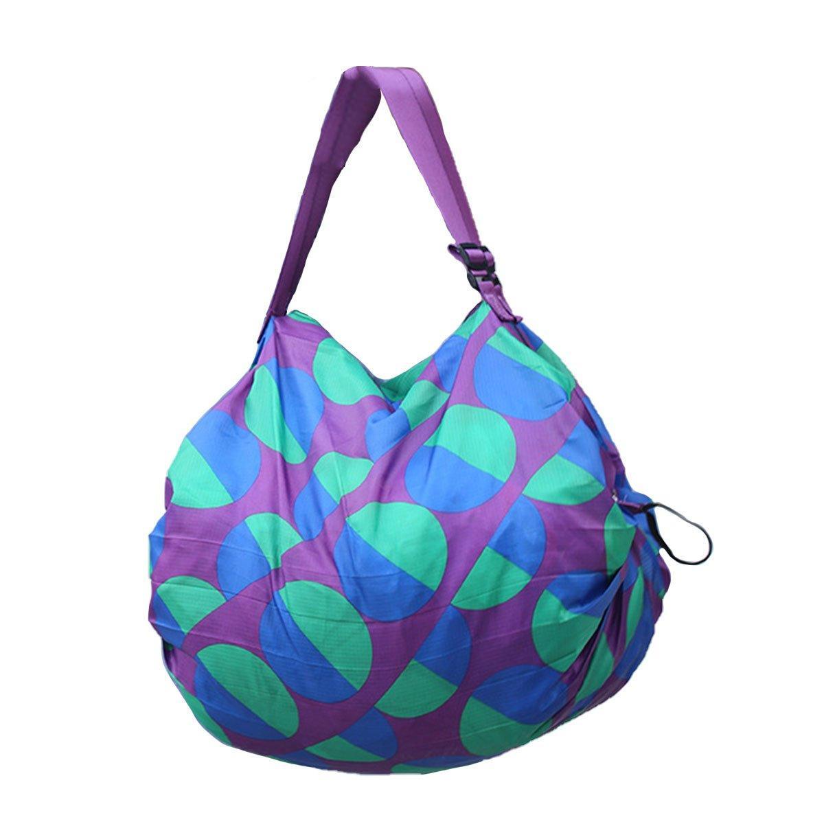 Large Foldable Eco-Friendly Shopping Bag Reusable Thickened Portable Travel Tote - 4
