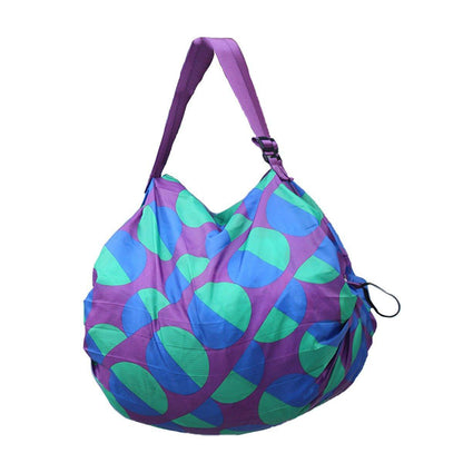 Large Foldable Eco-Friendly Shopping Bag Reusable Thickened Portable Travel Tote - 4