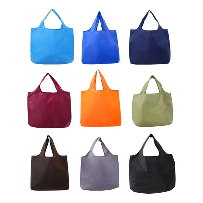 Large Multi Colour Waterproof Shopping Bag Foldable Portable Reusable Bag - Green