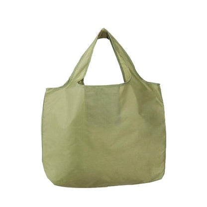 Large Multi Colour Waterproof Shopping Bag Foldable Portable Reusable Bag - Green