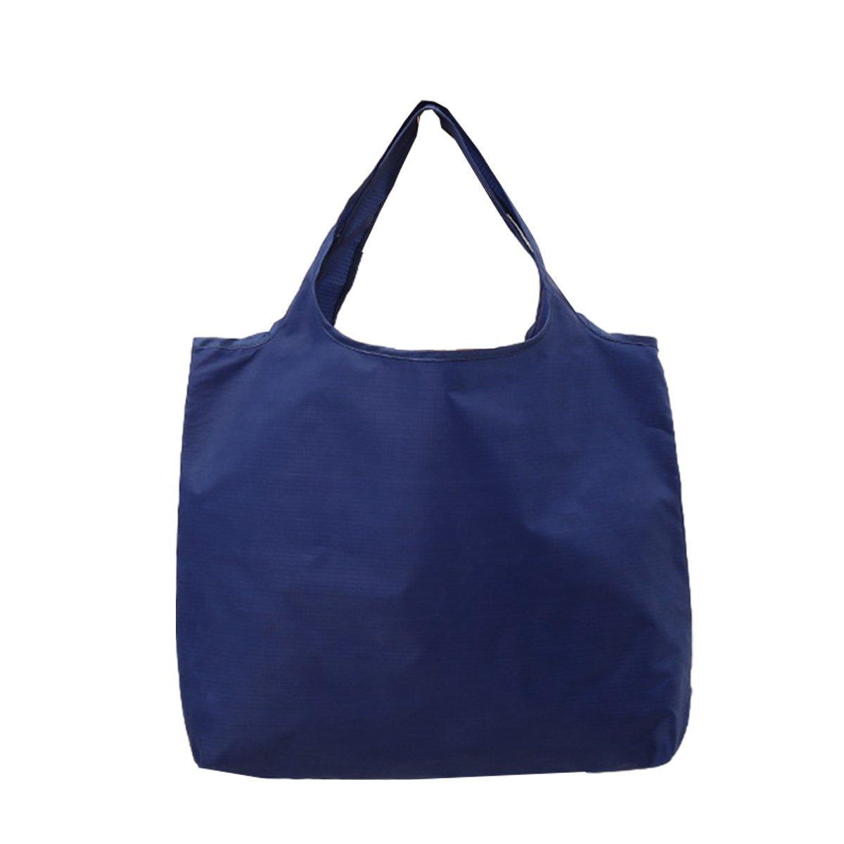 Large Multi Colour Waterproof Shopping Bag Foldable Portable Reusable Bag - Green