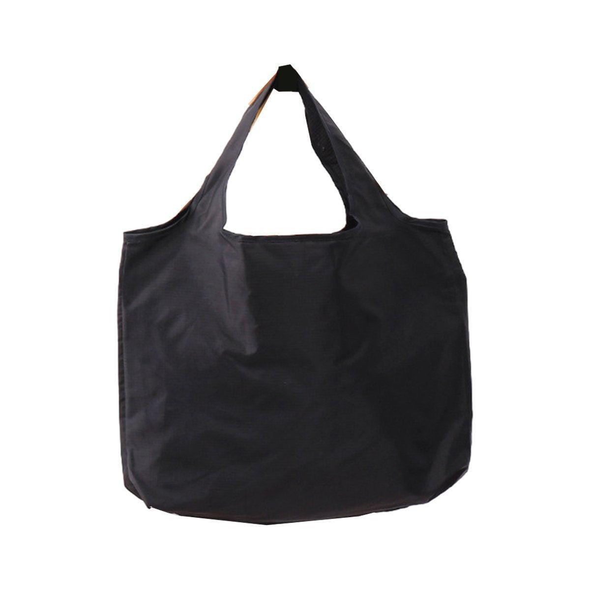 Large Multi Colour Waterproof Shopping Bag Foldable Portable Reusable Bag - Orange