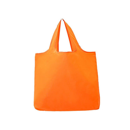 Large Multi Colour Waterproof Shopping Bag Foldable Portable Reusable Bag - Orange