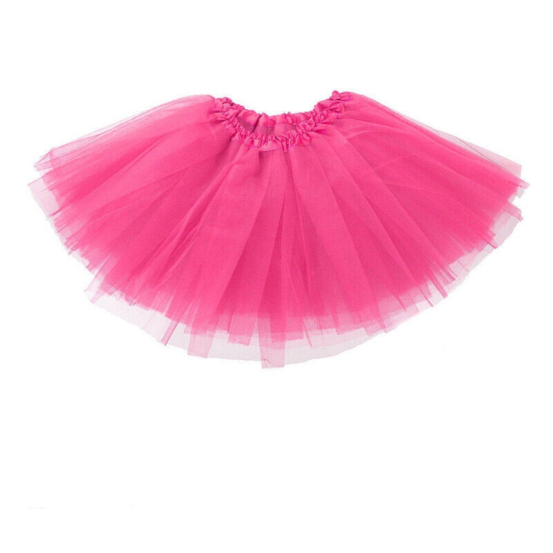Girls Tutu Skirt Princess Dressup Party Costume Ballet Dancewear - Black