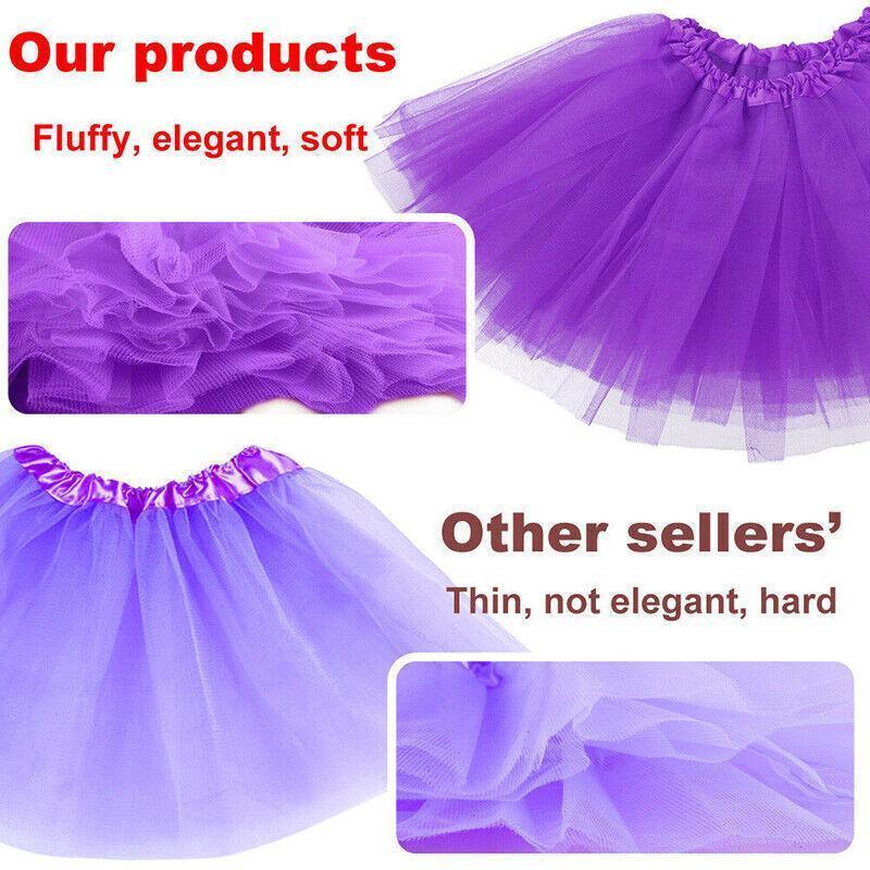 Girls Tutu Skirt Princess Dressup Party Costume Ballet Dancewear - Green