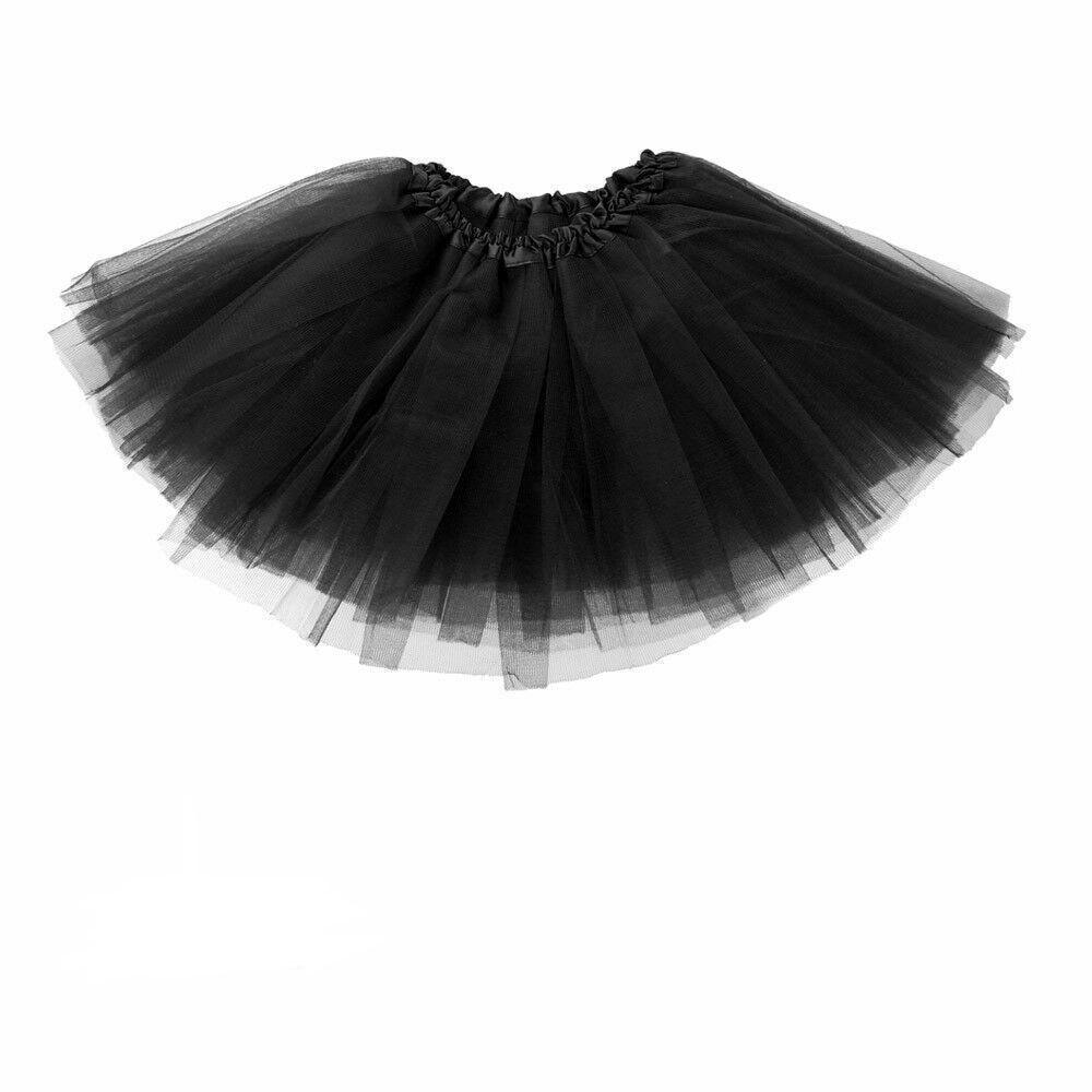 Girls Tutu Skirt Princess Dressup Party Costume Ballet Dancewear - Rose red