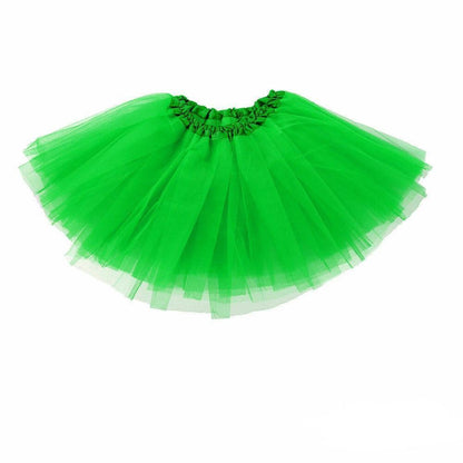Girls Tutu Skirt Princess Dressup Party Costume Ballet Dancewear - Rose red