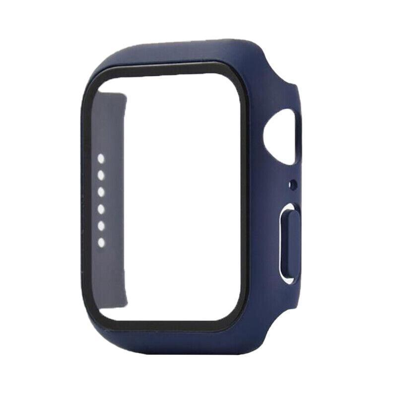 For Apple Watch iWatch Series SE 6 5 4 3 2 1 Case Full Glass Cover 40mm - Blue