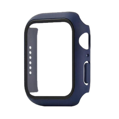 For Apple Watch iWatch Series SE 6 5 4 3 2 1 Case Full Glass Cover 40mm - Blue