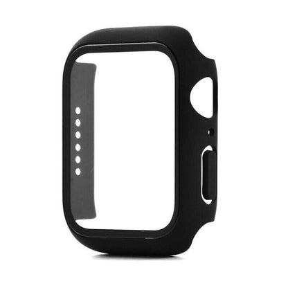 For Apple Watch iWatch Series SE 6 5 4 3 2 1 Case Full Glass Cover 40mm - Silver