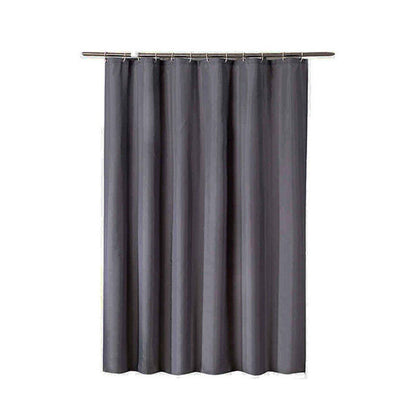 Solid Color Waterproof Shower Curtain Bathroom Decor Resistant Fabric Liner - Blue
