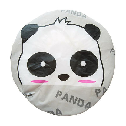 Reusable Women Girls Hair Wrap Waterproof Shower Bath Shower Cap Hat - Giraffe