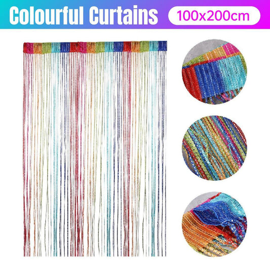 Tassel Decoration Fly Screen Panel Room Door Curtain Divider Window Bead String
