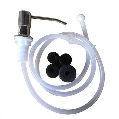 Stainless Steel Sink Soap Dispenser Extension Tube Kit Kitchen Sink Pumps Hand